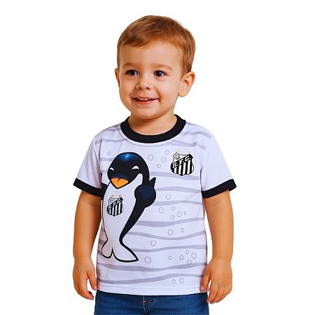Camiseta Santos Infantil Mascote Oficial