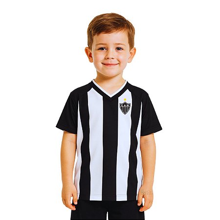 Camisa Atlético Mineiro Infantil Juvenil Listrada Oficial