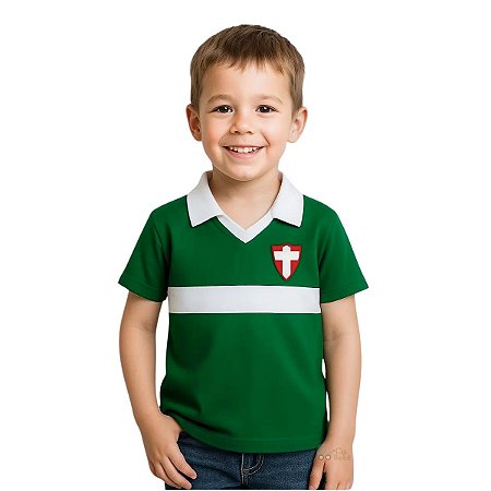 Camisa Infantil Palmeiras Savoia Polo Retrô Oficial