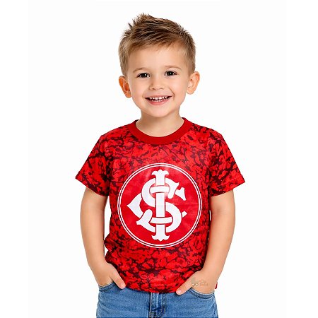 Camiseta Infantil Internacional Brasão Oficial
