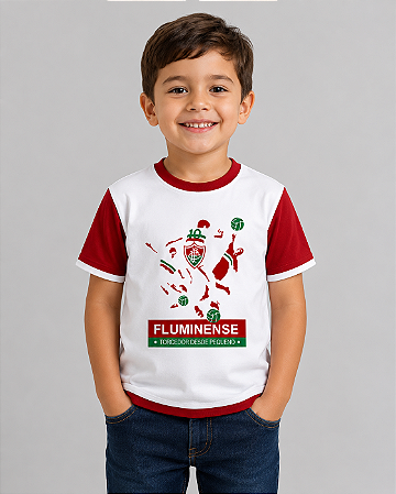 Camiseta Infantil Fluminense Tricolor Oficial