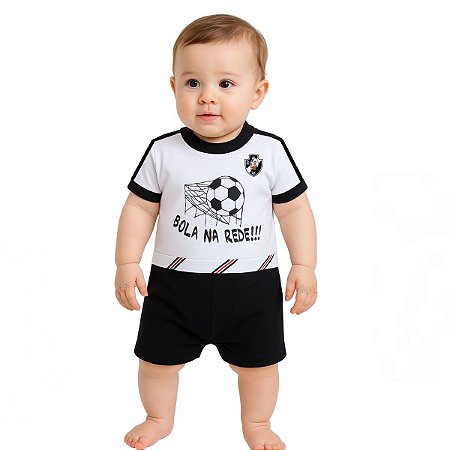 Macacão Bebê Vasco Bola na Rede Oficial