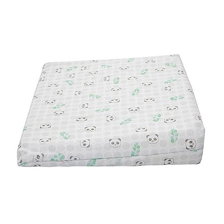 Travesseiro Bebê Confort Para Carrinho Panda 30x30x8Cm