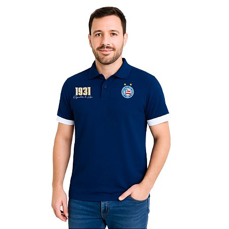 Camisa Polo Bahia Azul Esquadrão Adulto Oficial