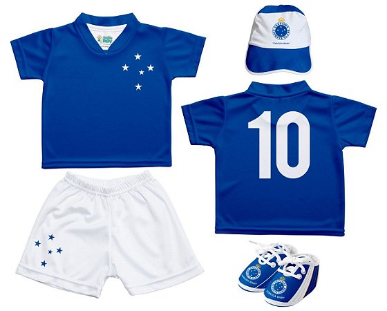 Kit Bebê Cruzeiro 4 Peças Oficial - Torcida Baby