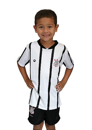 Camiseta Infantil Corinthians Branca Oficial - Torcida Baby