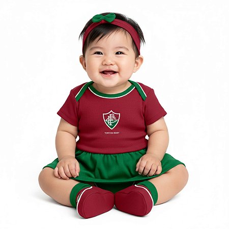 Kit Bebê Fluminense 3 Peças Menina - Torcida Baby