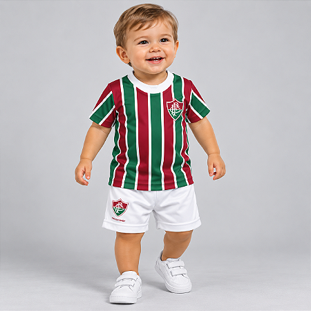 Conjunto Infantil Uniforme Fluminense Dry - Torcida Baby