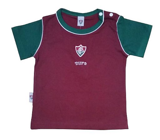 Camiseta Bebê Fluminense Bicolor Oficial