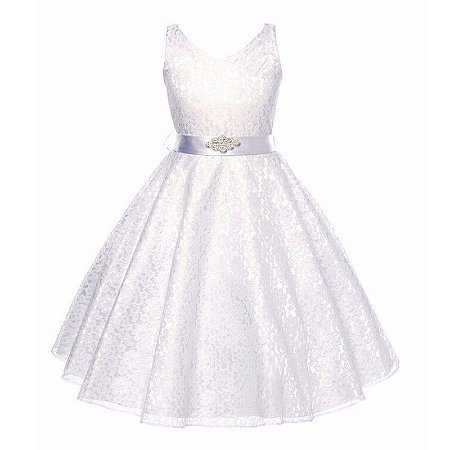vestido branco para florista