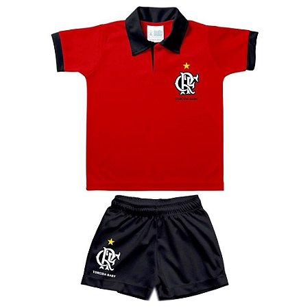 Conjunto Flamengo Uniforme Bebê Polo - Torcida Baby