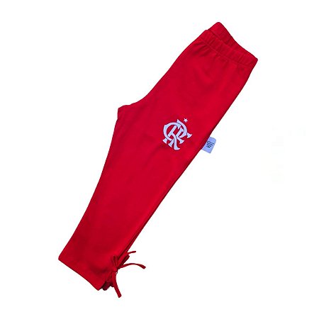 Calça Infantil Flamengo Legging Vermelha Oficial