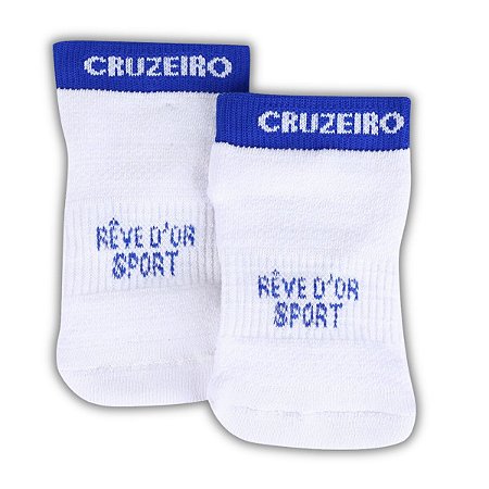 Meia Bebê Cruzeiro Rede Branca Oficial