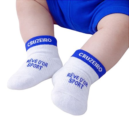 Meia Bebê Cruzeiro Rede Branca Oficial
