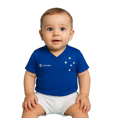 Camiseta Bebê Cruzeiro Azul Oficial - Torcida Baby