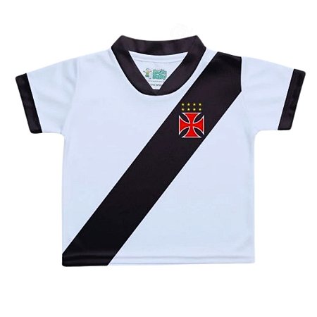 Camiseta Bebê Vasco Branca - Torcida Baby