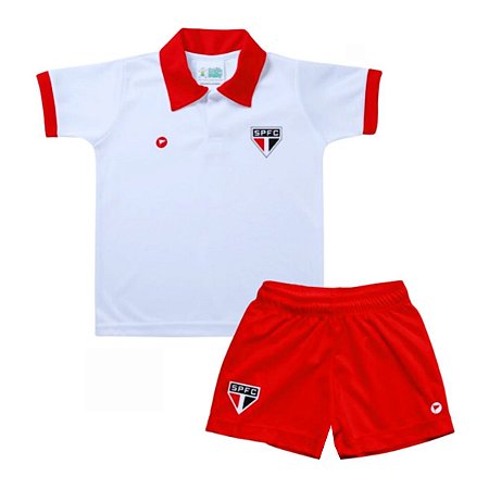 Conjunto Bebê São Paulo Polo Oficial - Torcida Baby​