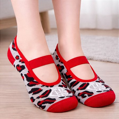 Meia Sapatilha Flamengo Infantil Antiderrapante Oficial