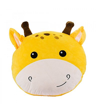 Almofada Pelúcia  Rosto Girafa 35x40cm