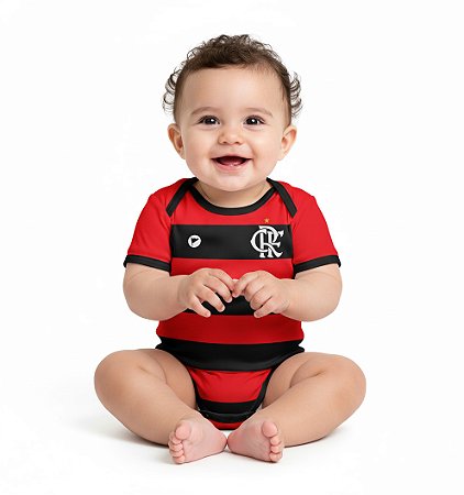 Body Flamengo Proteção UV Listrado Oficial