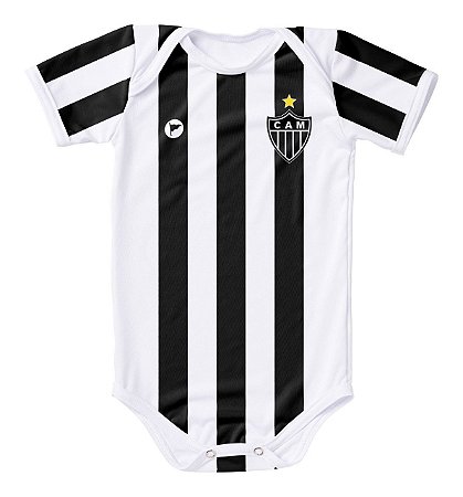 Body Atlético MG Proteção UV Listrado Oficial