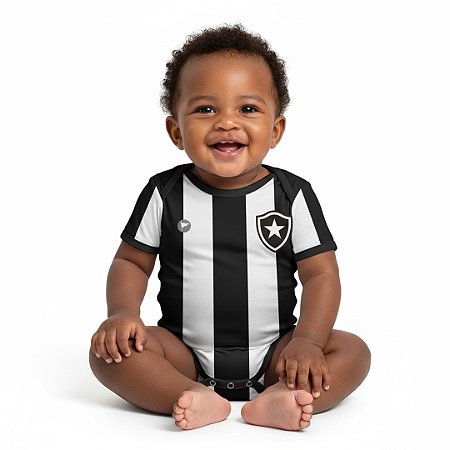 Body Botafogo Proteção UV Listrado Oficial