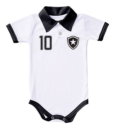 Body Botafogo Polo Branco Torcida Baby