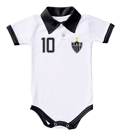 Body Atlético MG Polo Branco Torcida Baby