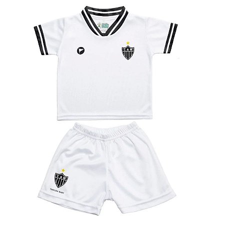 Conjunto Bebê Atlético MG Uniforme Branco - Torcida Baby