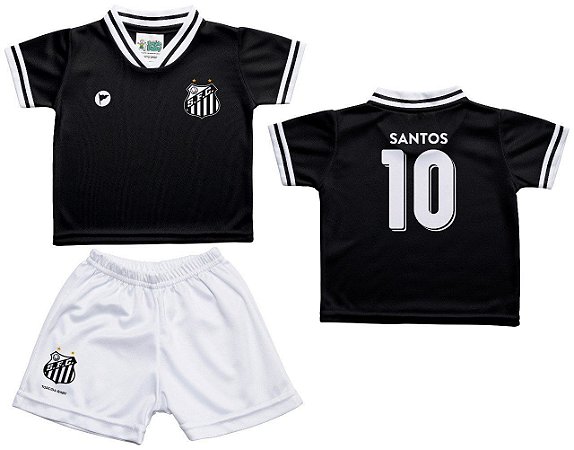 Conjunto Infantil Santos Uniforme Preto - Torcida Baby