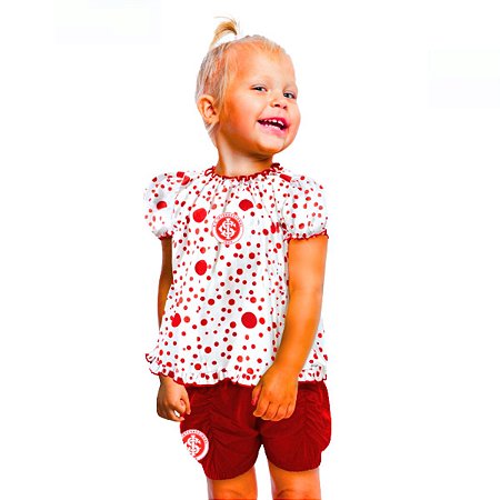 Conjunto Internacional Infantil Com Bata e Shorts Oficial