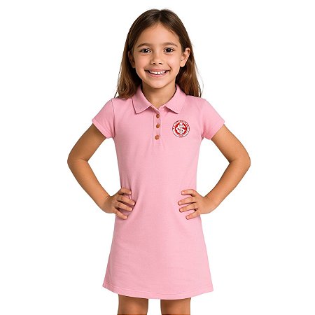 Vestido Infantil Internacional Rosa Amor Eterno Oficial