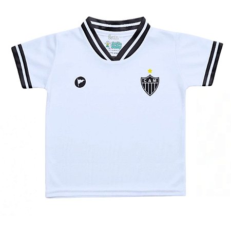 Camiseta Infantil Atlético MG Branca - Torcida Baby