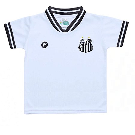 Camiseta Infantil Santos Branca - Torcida Baby