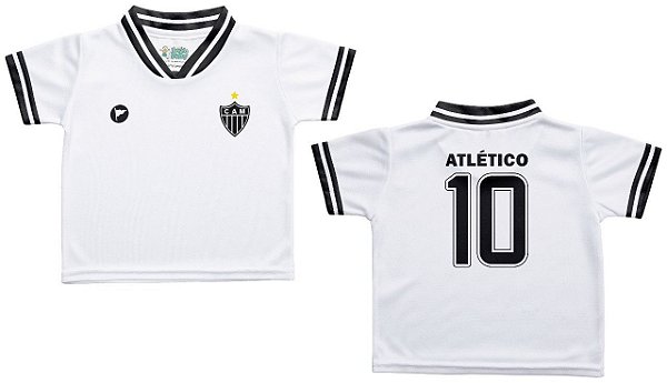 Camiseta Bebê Atlético MG Branca - Torcida Baby