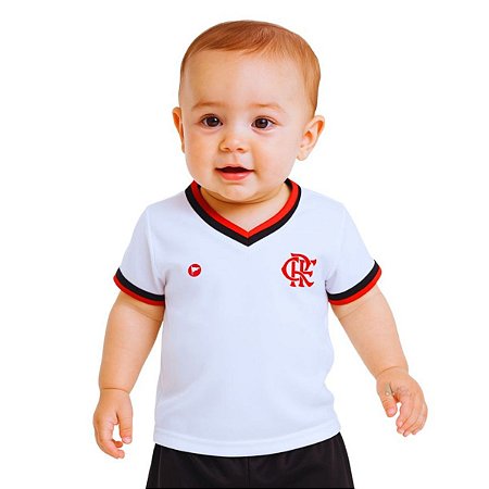 Camiseta Bebê Flamengo Branca - Torcida Baby