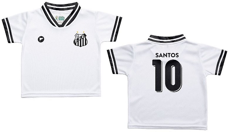 Camiseta Bebê Santos Branca - Torcida Baby