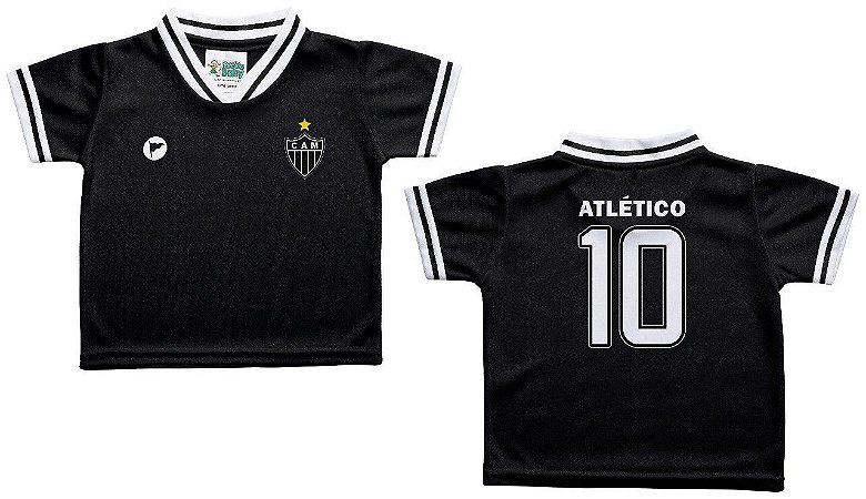 Camiseta Infantil Atlético MG Preta Oficial - Torcida Baby
