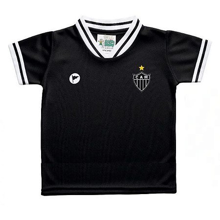 Camiseta Infantil Atlético MG Preta Oficial - Torcida Baby