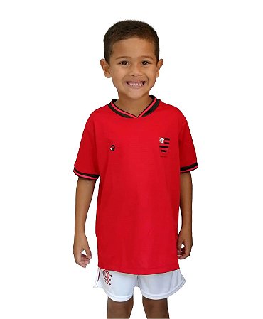 Camiseta Infantil Flamengo Vermelha Oficial - Torcida Baby