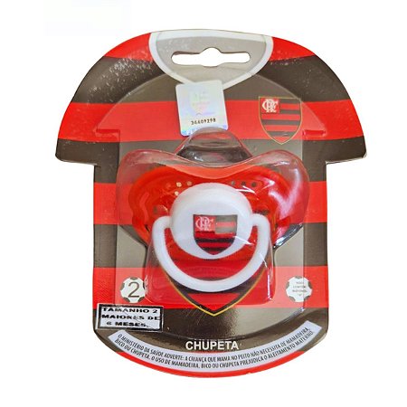 Chupeta Flamengo Clean Bico Orto Tam 2 Kids Gol Oficial