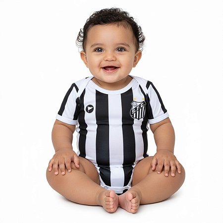 Body Santos com Proteção UV Listrado Oficial