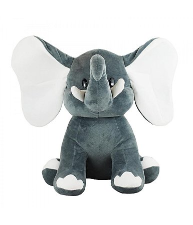 Pelúcia Elefante Cinza Orelhas Grandes 42cm