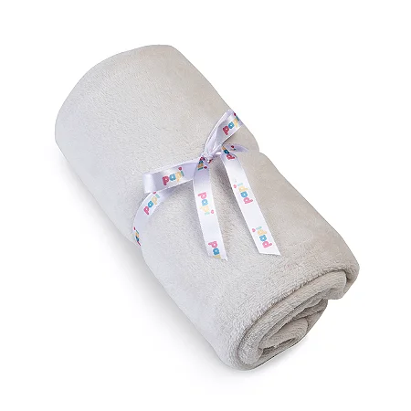 Cobertor Bebê em Microfibra Bege Papi 85Cm X 70Cm