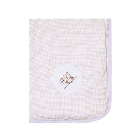 Manta Bebê Flanelada Forrada Ted Balão Papi 1,0m x 75cm