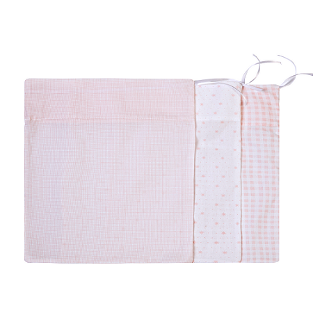 Saquinho De Maternidade Bordados Papi Rosa Com 03 Un