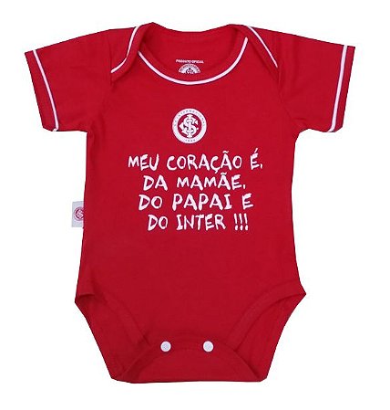 Body Internacional "Meu Coração" Vermelho Oficial