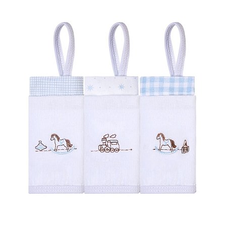 Paninho De Boca Bordado Prendedor De Chupeta Cavalinho Papi