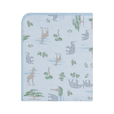 Cobertor Bebê Flanelado Animais Safári África 1,10x90cm Papi