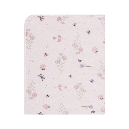 Cobertor Bebê Flanelado Flores no Jardim Rosa 1,10x90cm Papi